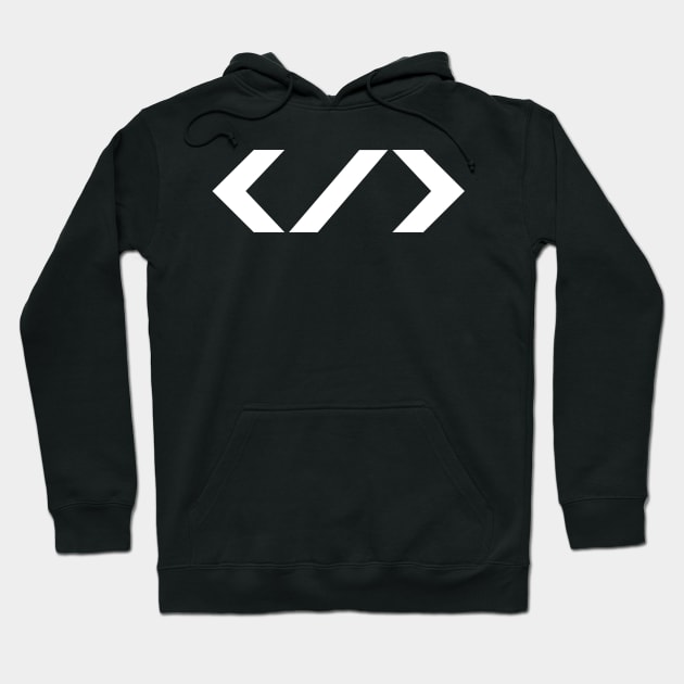 HTML End Tag (white) Hoodie by A Mango Tees